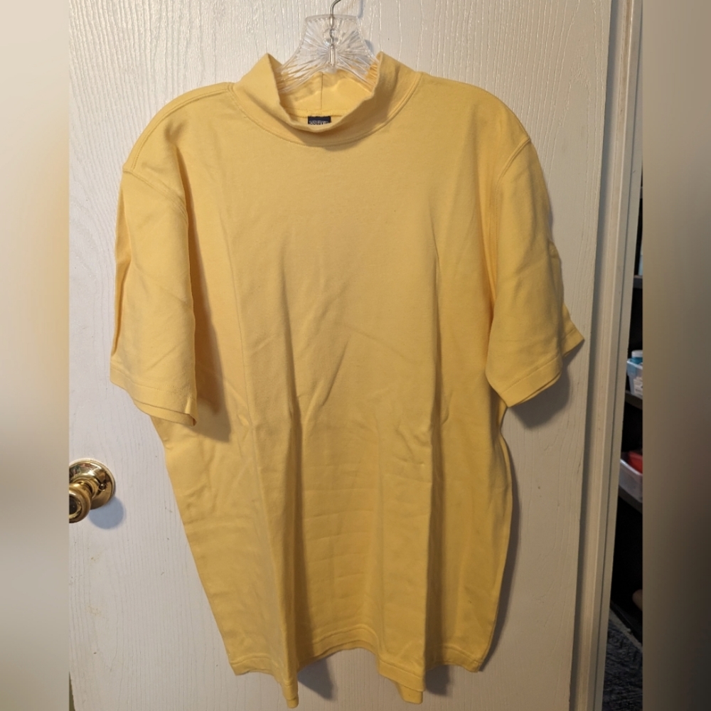 Men's Lands' End short sleeve turtle neck shirt L